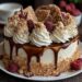 Raspberry Almond Chantilly Cake With Vanilla Bean Cream & Honey Drizzle