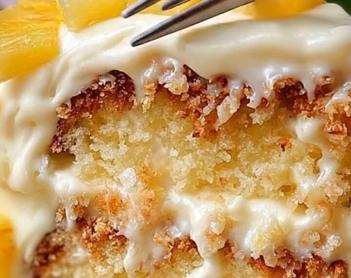 Hawaiian Pineapple Cake with Cream Cheese Frosting