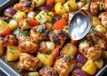  Sweet & Sassy Pineapple Chicken Traybake