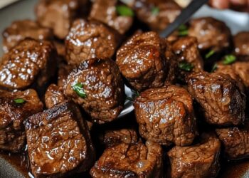 Tender Slow-Cooked Steak Bites That Melt in Your Mouth