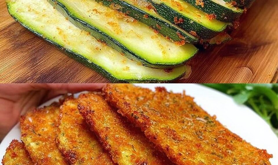 Breaded Zucchini Slices with Parmesan