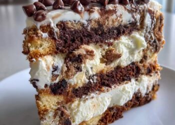Decadent Chocolate Chip Cookie Dough Ice Cream Cake Bliss