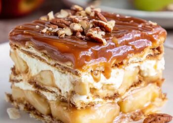Caramel Apple Éclair Cake That Will Delight Everyone!
