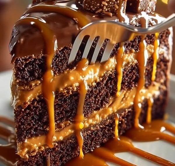 Decadent Caramel Chocolate Cake