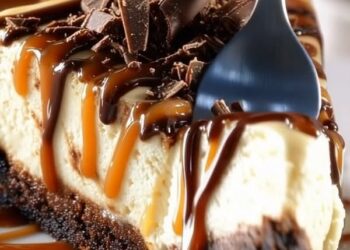 Dreamy Caramel Brownie Cheesecake