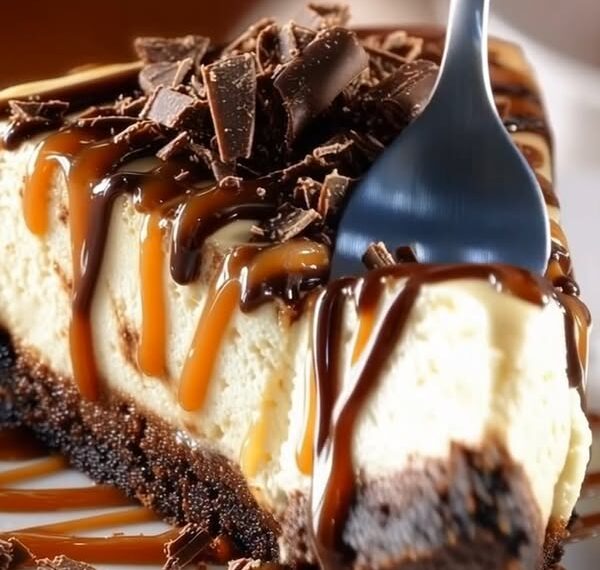 Dreamy Caramel Brownie Cheesecake