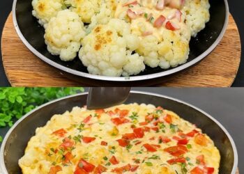 I only use 3 eggs with cauliflower, my family loves it!