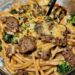 Heavenly Creamy Garlic Parmesan Penne with Steak & Veggies