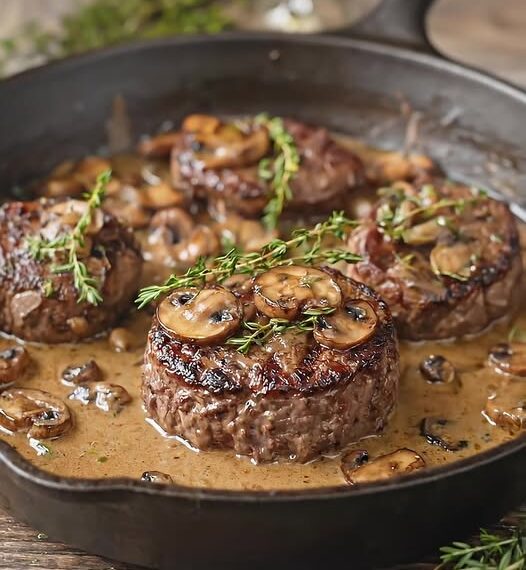 Filet Mignon in Creamy Mushroom Sauce: An Indulgent Homemade Delight