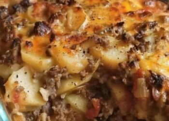 Cheesy Hamburger Potato Casserole