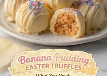 Banana Pudding Easter Truffles creamy banana bites wrapped in sweet Easter magic