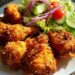 Crispy Fried Chicken with Fresh Garden Salad