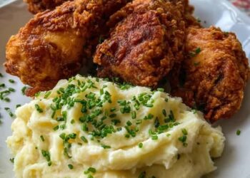 Crispy Fried Chicken & Creamy Mashed Potatoes