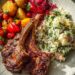 Spiced Lamb Chops & Herbed Rice Plate