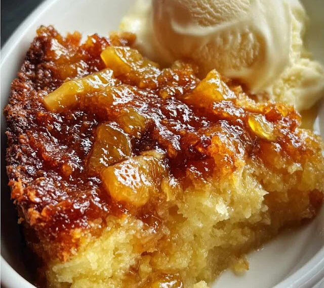 Gooey Amish Pineapple Dump Cake