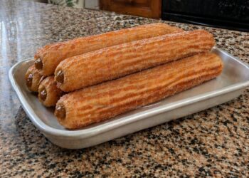 Traditional homemade churros