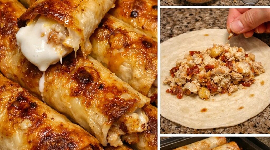 Discover the Best Crispy Chicken Bacon Ranch Taquitos Recipe!