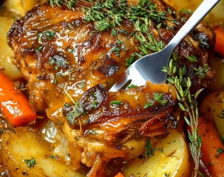 Crockpot Chicken Thigh Pot Roast: Easy Comfort Food Recipe!