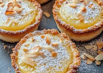 Zesty Lemon Coconut Impossible Pies with Toasted Coconut Bliss