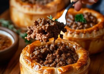Buttery Irish Mini Beef Pies with Flaky Pastry Crust