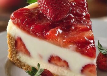 Strawberries and Cream Dream Layer Cheesecake Cake