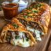 Mozzarella Cheesesteak Stromboli