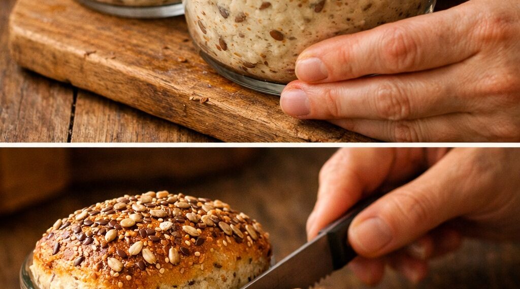Seed-Studded Jar Bread