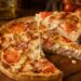 Ham, cheese, tomato and chicken pie