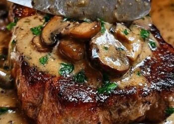 Creamy Mushroom Steak with Mashed Potatoes