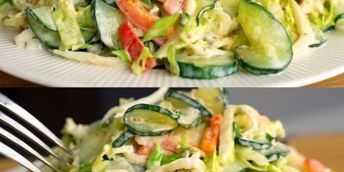 Cucumber and Cabbage Salad