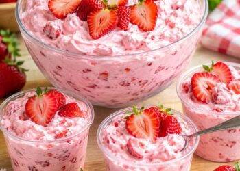 Strawberry Cloud Dessert – Ready in Just 5 Minutes