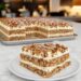 Nut and Cream Slices with a Creamy Filling