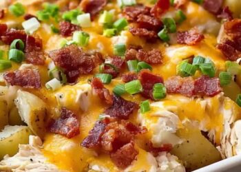 Loaded Baked Potato Chicken Casserole for Ultimate Comfort