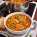 Meaty Cabbage soup in crockpot
