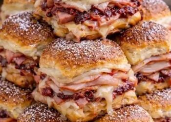 Monte Cristo Sliders  The BEST Sweet & Savory