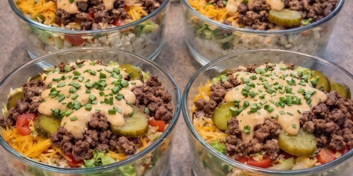 Big Mac Cheeseburger Protein Bowl