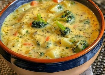 Crock Pot Potato Broccoli Cheddar Soup