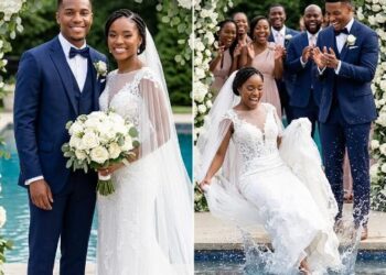 My Groom Pushed Me Into the Pool at Our Reception and Called It “Just a Joke”—So I Gave Him a Surprise He’ll Never Forget