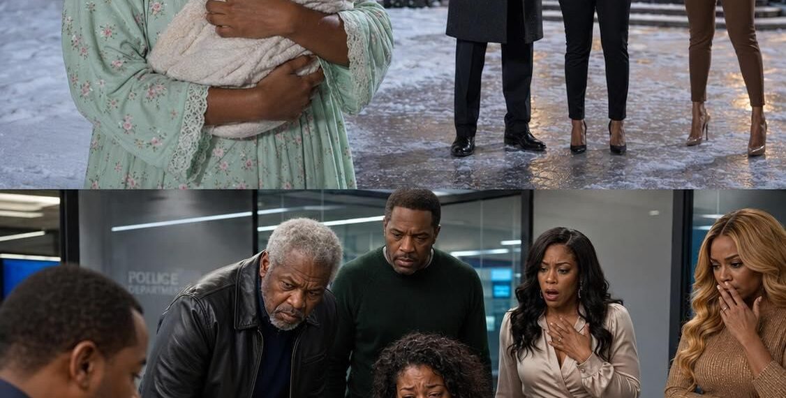 I walked through freezing snow with my newborn because my parents said we were broke. Suddenly, my wealthy grandpa pulled up. “Why aren’t you driving the Mercedes