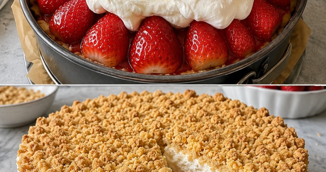 Strawberry Flake Slices 🍰
