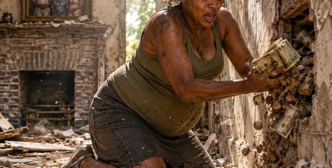 A pregnant widow bought a crumbling house for almost nothing… but what she uncovered behind an old painting would change her life forever.