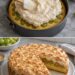 Gooseberry pie with meringue