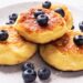 Fluffy Blueberry Cottage Cheese Pancake Bites