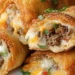 Egg rolls with philly cheesesteaks flavour