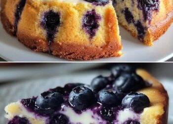 Healthy Blueberry Yogurt Cake – moist, light, and full of flavor..