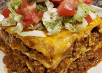 Taco Lasagna Casserole Stack