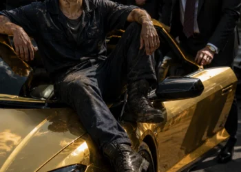 “The Mechanic Boy and the Broken Gold Car.