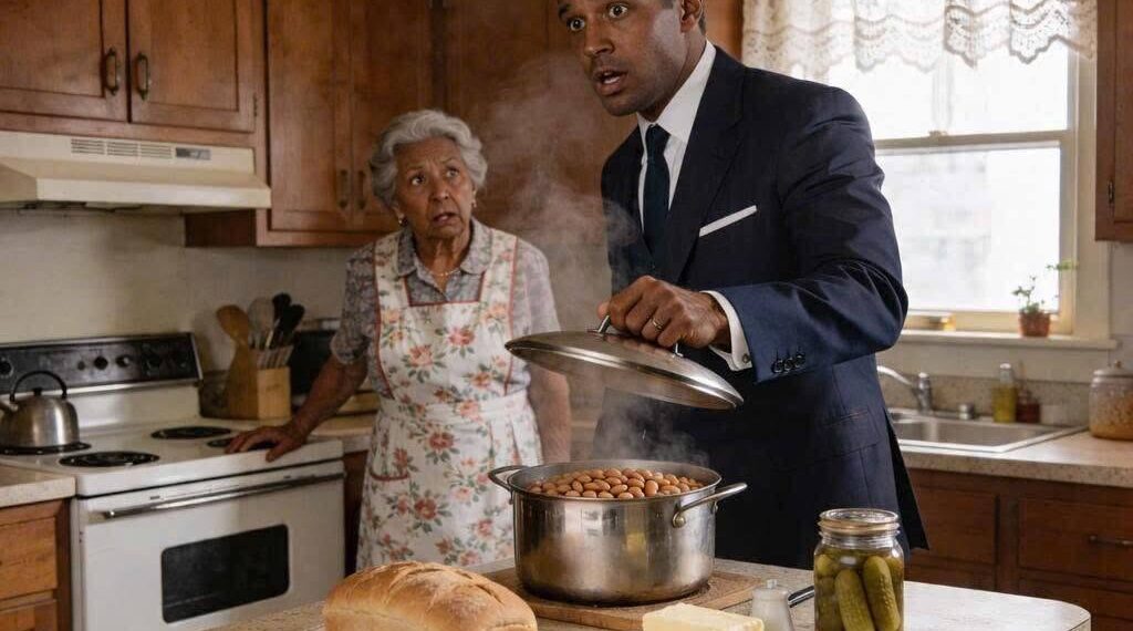My rich son looked at my pot of beans and asked, “Where is the $2,500 we send you every month?”