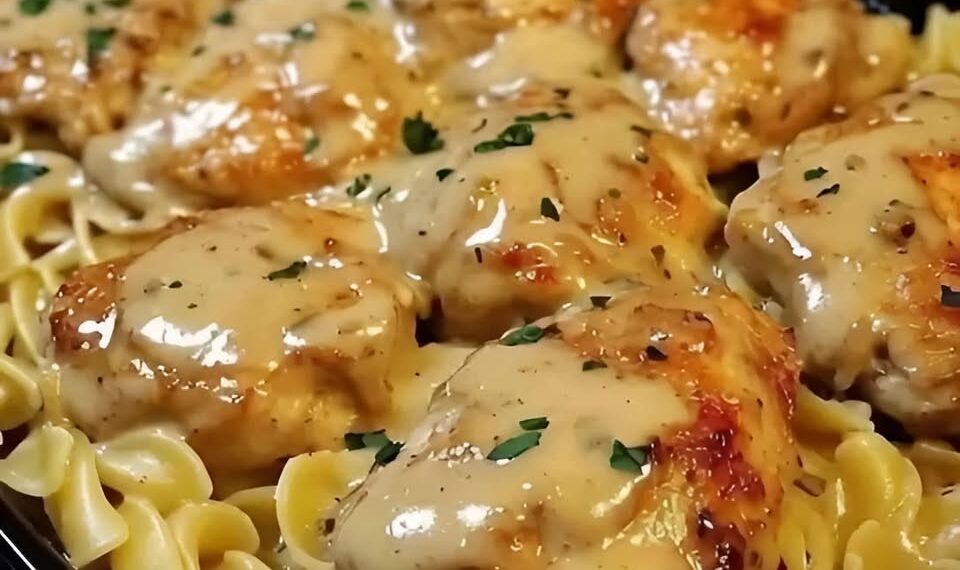One-Pan Chicken with Buttered Noodles