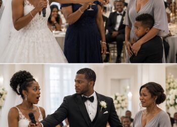 At my sister’s wedding, she grabbed the microphone and called me